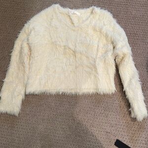 Fuzzy Cream Sweater